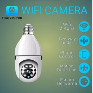 IP Camera cctv-nya Wifi V380 Pro Ptz Mini 8MP Outdoor/Indoor Auto Tracking Wifi Lampu CCTV 360