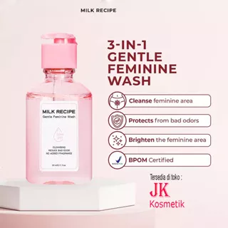 MILK RECIPE Gentle Feminine Wash 60mL - Sabun Pembersih Kewanitaan low pH