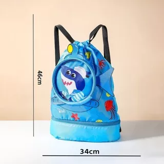 Tas Renang Anak Multifungsi Anti Air Waterproof/ Tas olahraga anak/ Tas serbaguna anak/ Tas kain anak