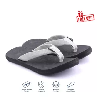 [FREE GIFT] Capilari X Catenzo - TS 013 Sandal Jepit Outdoor Casual Pria Pria Original Webbing Abu / Sandal Pria Terbaru Dan Terlaris