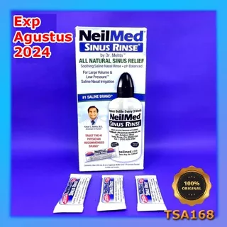 NeilMed Sinus Rinse Squeeze Bottle 240 ml 8 Oz + Premixed Sachets NeilMed Botol New In Box