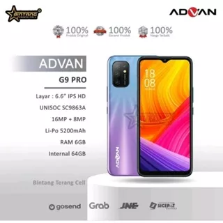 Hp android Advan G9 pro ram 6/64Gb garansi resmi