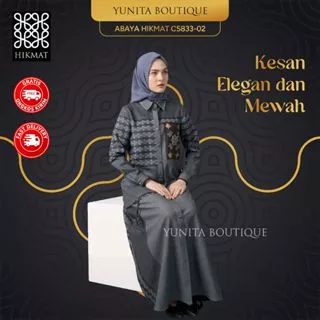 Abaya Hikmat Dress Turkey C5833-02 Original Gamis Remaja Elegan Set Hijab Baju Muslimah Terbaru By Abayahikmat_yunitabutik