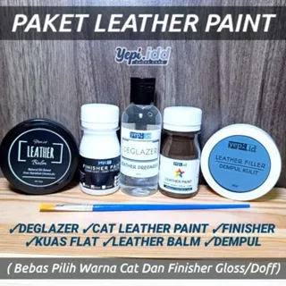 Paket Leather Paint - Paket Cat Sepatu Bahan Kulit -Tas Kulit - Dompet Kulit - yepi.idd