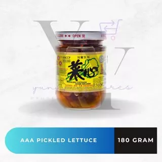 Acar Selada / Pickled Lettuce / Caisim Botol AAA 180 Gram