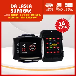 Dr Laser Supreme 16 Titik - Jam Tangan Laser Terapi Kaki, Terapi Tangan, Terapi Stroke Bergaransi dan Original 100%