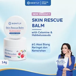 GENTLY Skin Rescue Balm with Calamine, Cherry & Habbatussauda Extract | Baby Moisturizer | Pelembab & Skincare Anak Untuk Biang Keringat