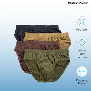 BALMORAL Value Celana Dalam Pria 3 Pcs Polyester Underwear Men's Brief's CDC-002