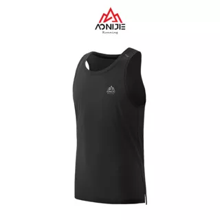 Aonijie FM5126 Running Sleeveless Tank Top - Baju lari Pria - BLACK