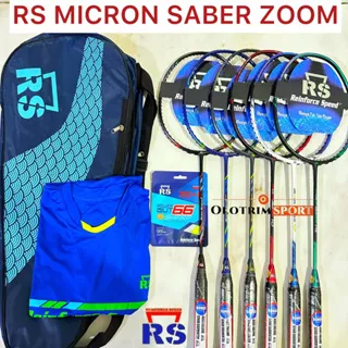 Raket Badminton RS MICRON SABER ZOOM 7 8 9 10 12 14 Original