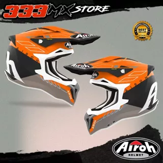 HELM AIROH STRYCKER SKIN ORANGE MATT 2023 HELM CROSS AIROH STRYCKER