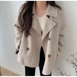 [READY STOCK] Shannon outer / autumn coat mantel korea premium wool
