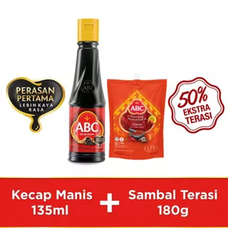 ABC Kecap Manis 135ml & Sambal Terasi 180g - Bundling
