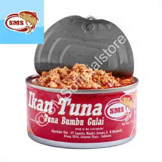 Ikan tuna kaleng SMS - Tuna flake dalam bumbu gulai 180gr