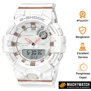 Jam Tangan Pria Casio G-Shock G-Squad GMA-B800-7ADR S Series Digital Analog Dial White Resin Band