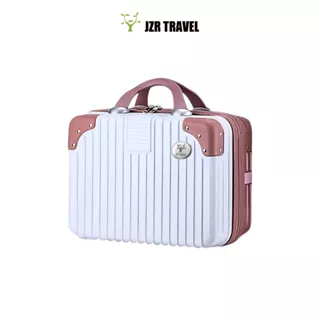 Jzr Travel A916 Koper Mini Tas Makeup bahan Polycarbonate 12 / 14 Inch ABS + PC Mini Beauty Case Premium Tahan Banting Tas Travel Makeup Case Garansi 1 Tahun