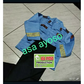 Merk ASA AYOSO---==Baju Seragam Anak paud / Tk Profesi TNI AU / tni al MODEL KALONg