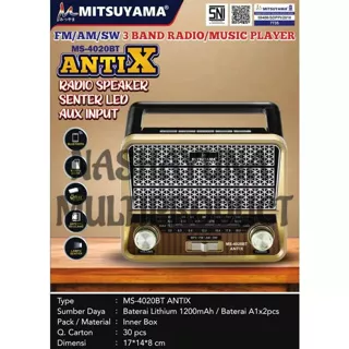 RADIO KLASIK MITSUYAMA MS-4020BT TIPE ANTIK HI-FI SPEAKER