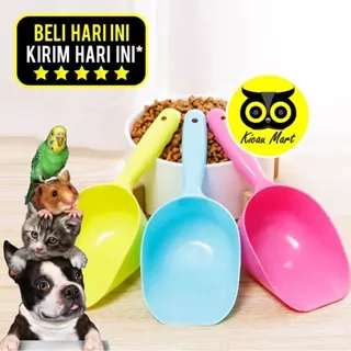 Pet Food Scoop Sekop Makanan Hewan Kucing Anjing Sendok Takar Takaran Makan Hewan Serok Serokan Pasir Poop Kucing Cat Litter