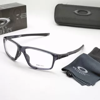 frame kacamata minus anti radiasi oakley crosslink zero grey smoke