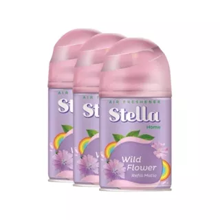 Stella Matic Refill Wild Flower 225ml - Refill Pengharum Ruangan Otomatis x 3