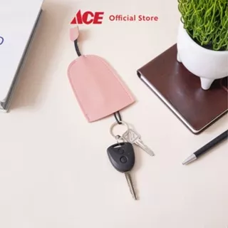 Ace Ataru Gantungan Kunci Pu Pull Out - Pink Key Holder Aksesoris Kunci Gantungan Kunci Kulit Polos