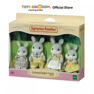 Toys Kingdom Sylvanian Families Set Boneka Hewan Cottontail Rabbit Family 4030