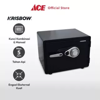 Ace Krisbow Brankas Tahan Api Yb-350Alp-C - Hitam Brangkas Safety Box Tempat Barang Berharga Berangkas