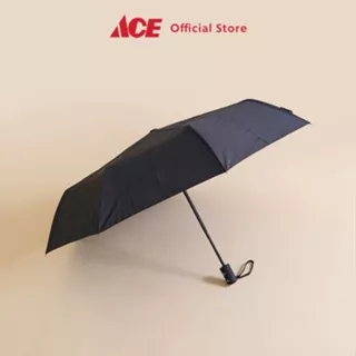 Ace Ataru Payung Lipat Otomatis - Hitam Folding Umbrella Umbrella Alat Peneduh Payung Lipat Travel Pelindung Hujan