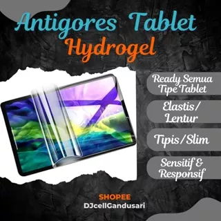 [ ALL TYPE HP ] Anti Gores Hydrogel TAB Tablet Screen Protector Hidrogel Film Hydroguard TPU Basic