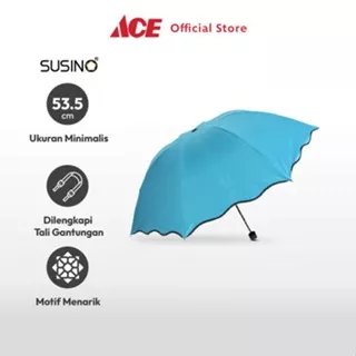 Ace Susino 53.5 cm Watermark Payung Lipat Umbrella Alat Peneduh Payung Travel Pelindung Hujan