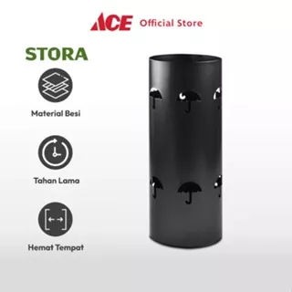 Ace Stora 19X19X47.5 cm Tempat Payung - Hitam Umbrella Stand Tempat Penyimpanan Payung Wadah Organizer Payung