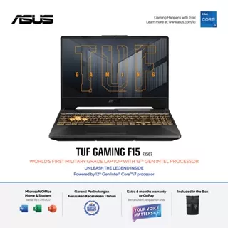 Laptop Asus TUF F15 FX507ZC-I735B7G-O Core i7-12700H 16GB 512GB RTX3050 W11 - Uptodate Bandung