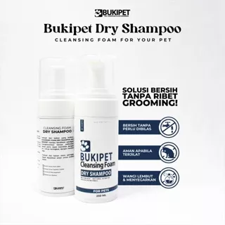 Shampoo Kucing Anti Rontok Mencerahkan Bulu - BUKIPET DRY SHAMPOO
