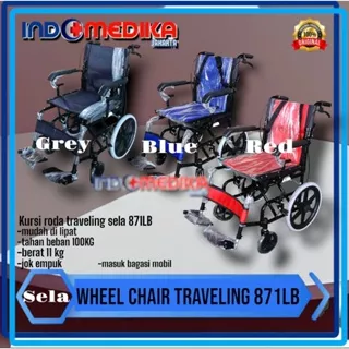 Kursi Roda Traveling / Kursi Roda Sella 871/ Kursi roda Lipat / Wheel Chair Traveling / Kursi roda travel