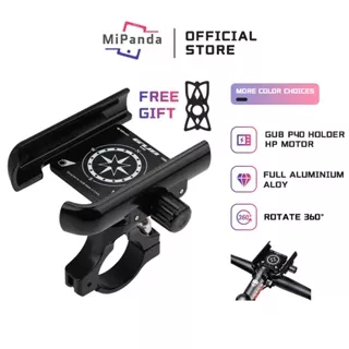 Mipanda GUB P40 Stand Phone Holder Hp Sepeda Motor Stang Spion Dudukan Hp Handphone di Motor Tempat Hp di Motor Bracket Breket Hp