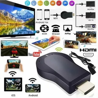 Dongle HDMI Anycast M9 Plus 2.4G 1080P Wifi Display / TV Dongle / Miracast / Video | Support Andoid & IOS HDMI Wireless Streaming Media Player