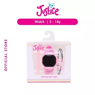 Justice Marble Strap Flower Watch - Jam Tangan Anak Perempuan (Pink)