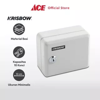 Ace Krisbow Brankas Kunci 10 Keys - Putih Brangkas Safety Box Tempat Barang Berharga Berangkas