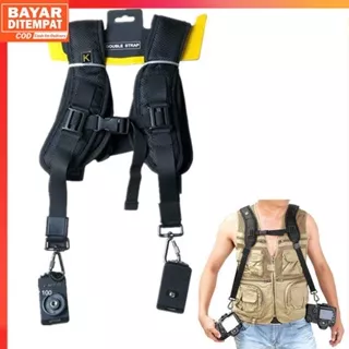 ( 100% ORI ) CADeN Tali Kamera Bahu untuk DSLR Camera Double Strap Belt - K002