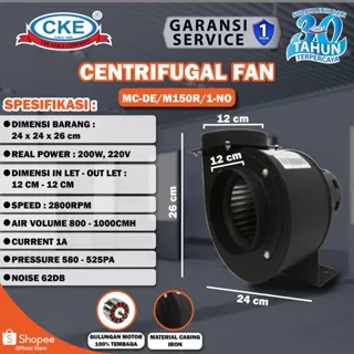 Centrifugal Fan MC-DE/M150R/1-NO/Mini centrifugal/ centrifugal/ blower fan/ blower keong/ exhaust fan dapur/ penghisap asap dapur/ blower dapur