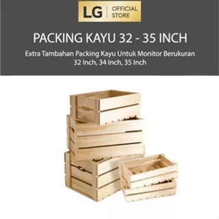 Packing Kayu Untuk Ukuran Monitor 32 Inch - 35 Inch