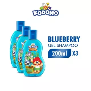 Kodomo Shampoo Gel Blueberry Botol 200 ml x3