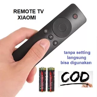 TANPA SETTING & SESUAI GAMBAR- Original Remot Remote TV MI Xiaomi Mi TV 4A Android Smart TV IR (Non Voice Command) Gratis Baterai Tanpa Setting Gratis Baterai