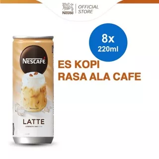 NESCAFE Latte Kopi Kaleng 220ml x 8