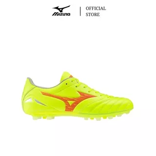 Mizuno Sepatu Sepak Bola Morelia Neo IV Pro Ag Safety Yellow Fiery Coral 2 Safety MIZP1GA243545