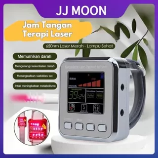 JJMOON GARANSI 1 TAHUN Jam tangan Terapi laser 7/12/15 Alat Mempercepat Pemulihan Stroke Titik Dr Laser Fisioterapi Untuk Jantung [100%ORI]