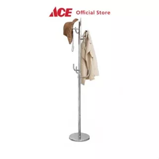 Ace Stora Gantungan Pakaian Standing Tree - Silver Stand Hanger Gantungan Baju Berdiri Clothes Organizer Standing Clothing Rack