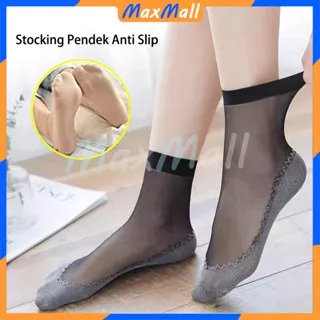 Kaos Kaki Stoking Wanita Elastis Kaos Kaki Stocking Pendek Wanita Anti Slip Kaos kaki Transparan Anti Licin