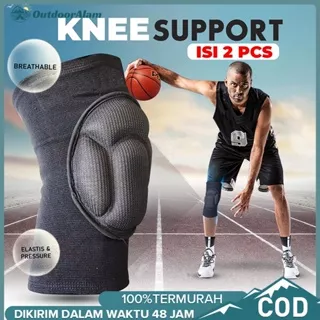 Knee Kneepad Deker Voly Futsal Bola kiper Skyboard Pelindung Lutut Busa Pelindung Lutut untuk Perlengkapan fitness Knee protector Deker Decker Lutut AOLIKES Legsleeve Leg Sleeve Knee Pad Pads Kneepad Voli Futsal